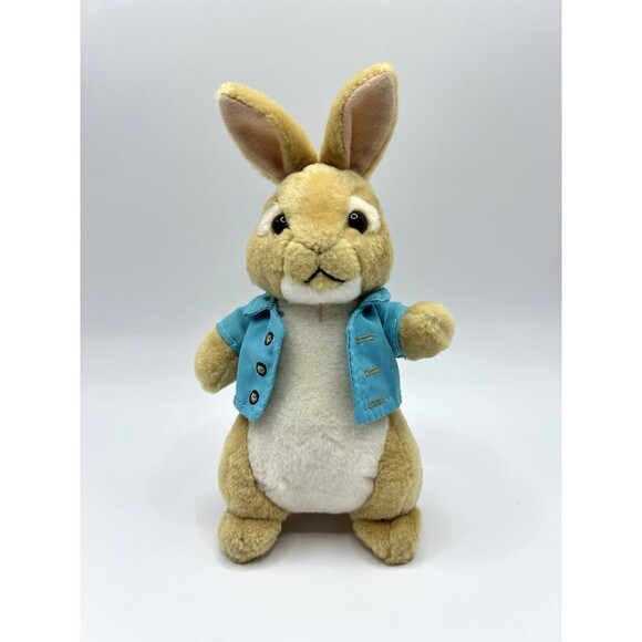 Peter Rabbit TY Beanie Baby Cotton Tail Bunny 8" Plush Stuffed Animal Toy 2018 - Picture 1 of 12